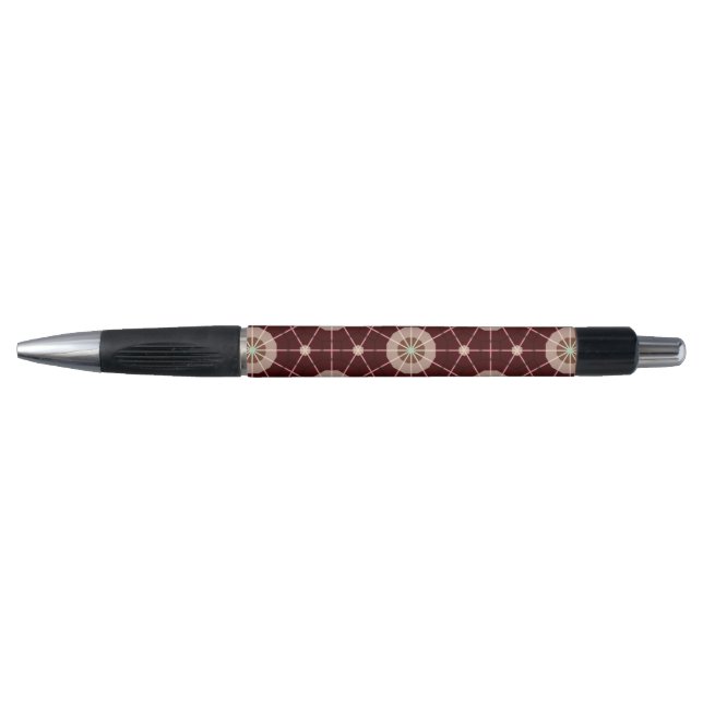 Stylo géométrique dans les tons chauds de la Terre (Devant)
