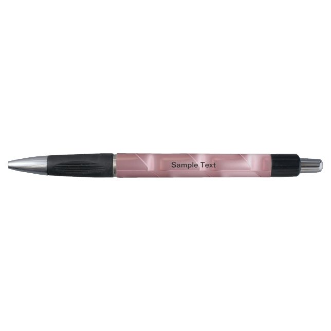 Stylo géométrique rose chic – Élégant et épuré (Devant)