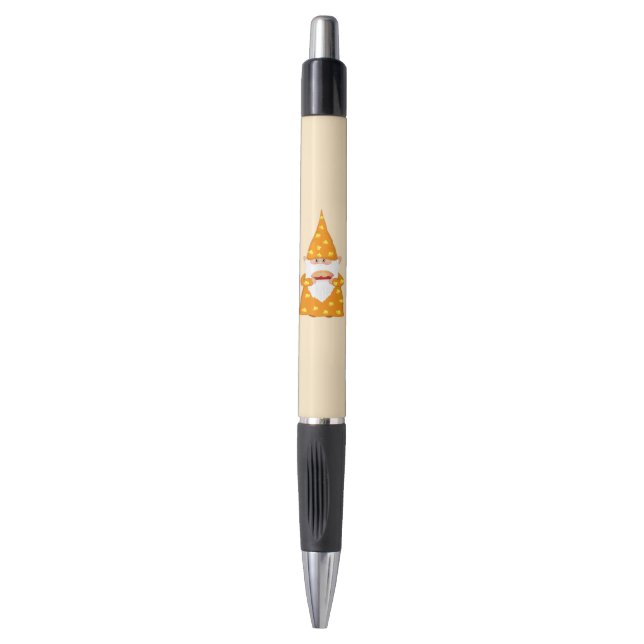 Stylo Gnome de Thanksgiving mignon sur le beige (Devant (Vertical))