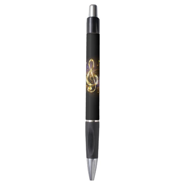Stylo Gold Treble Clef Music (Devant (Vertical))