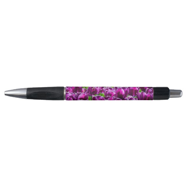 Stylo Grand champ de tulipes pourpres (Devant)