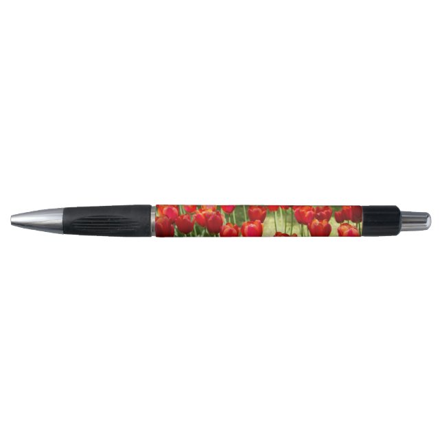 Stylo Grand champ de tulipes rouges (Devant)