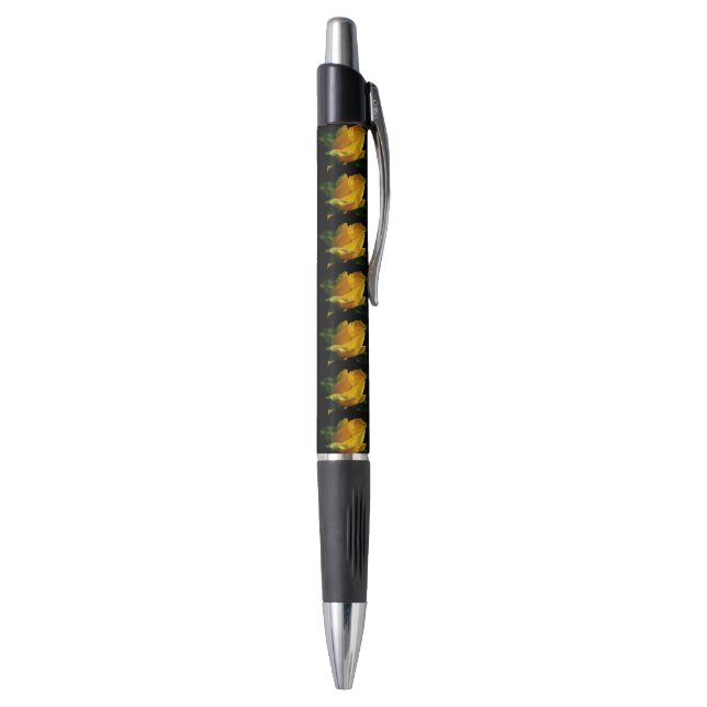 Stylo Grande Rose Jaune  (Bas (Vertical))