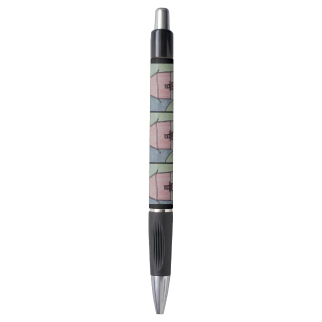 Stylo Grange de campagne rouge (Devant (Vertical))
