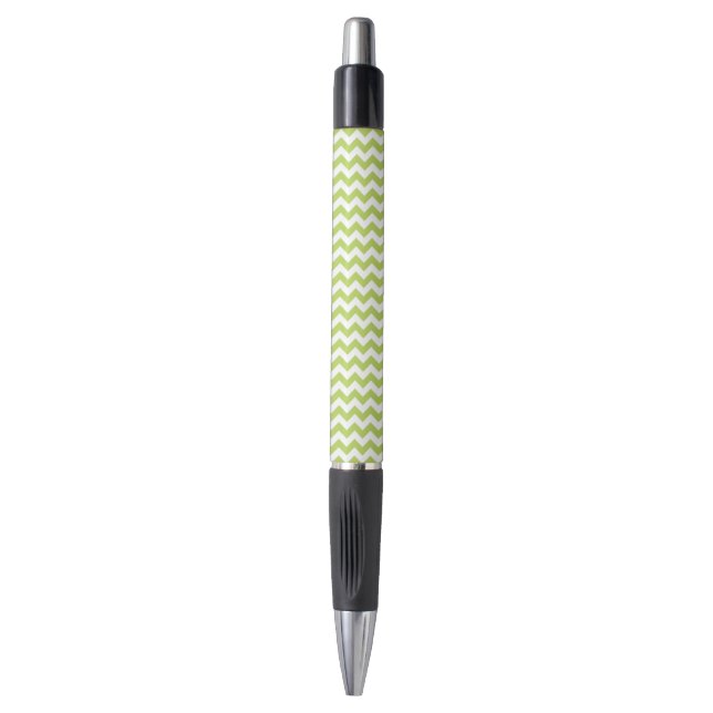 Stylo Green Zigzag, Green Chevron, Motif géométrique (Devant (Vertical))