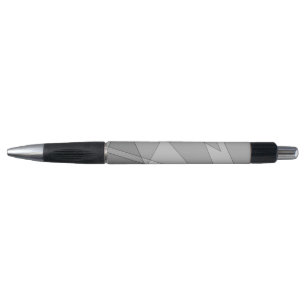 Stylo Gris géométrique