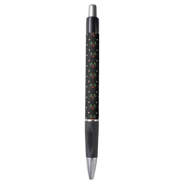 Stylo Happy Black Cat Pen (Devant (Vertical))