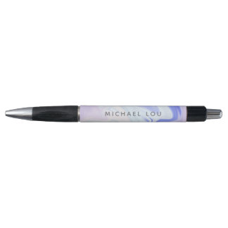 Stylo Holographie unique du marbre bleu Lavander Iridesc
