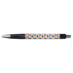 Stylo Hommes gays LGBTQ Silhouette et arc-en-ciel