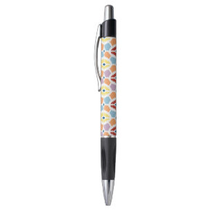 Stylo Ikat coloré de diamants géométrique