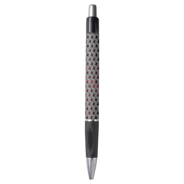 Stylo Image rouge sous plaques grises, formes rectangula (Devant (Vertical))
