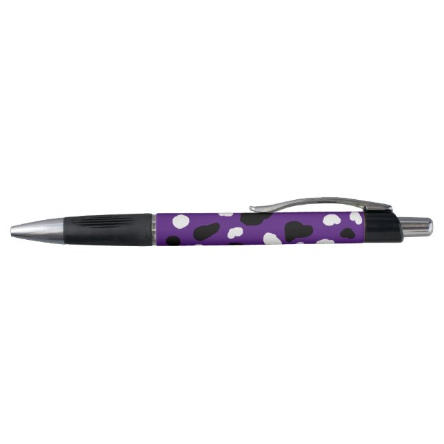 Stylo Impression De Vache Sur Purple, (Haut)
