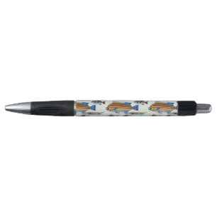 Stylo Impression d'histoire naturelle de poissons exotiq