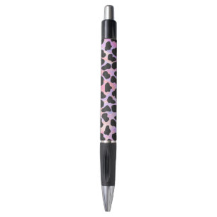 Stylo Impression noire et rose dalmate