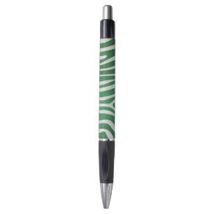 Stylo Impression verte et blanche Zebra