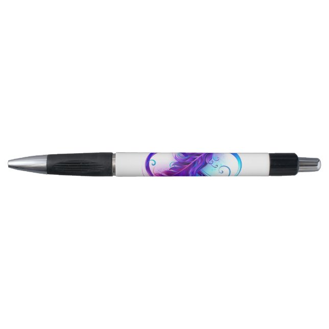 Stylo Infini avec plume violette (Devant)