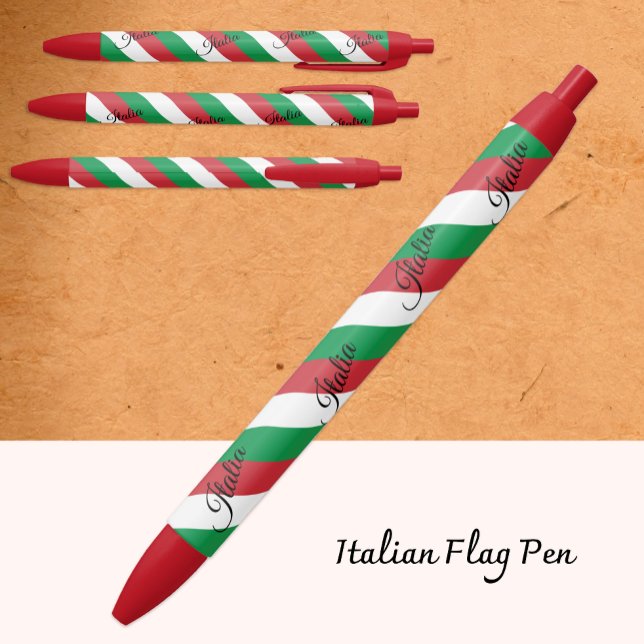 Stylo Italie, Drapeau italien école / bureau (Créateur téléchargé)