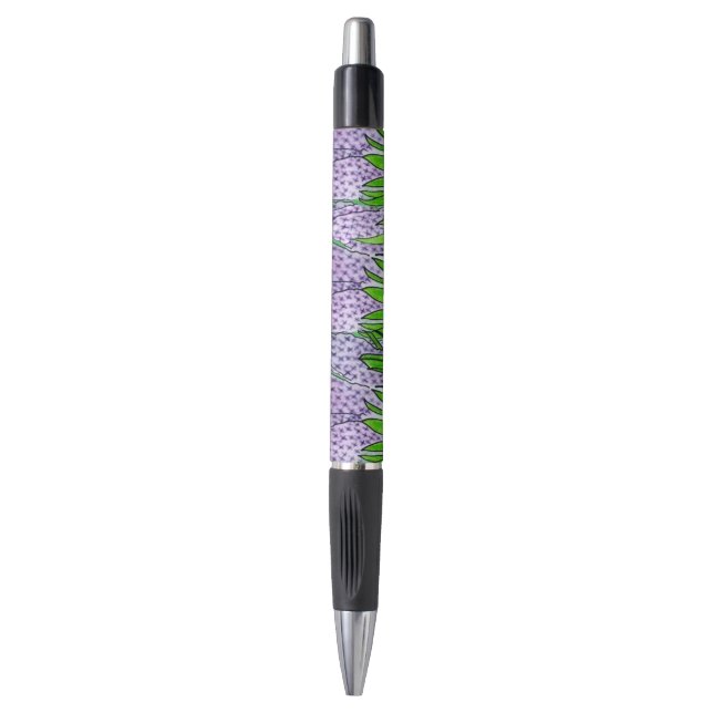 Stylo Jacinthes violettes dans un pot (Devant (Vertical))