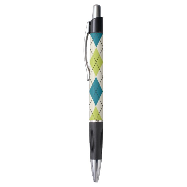 Stylo Jacquard bleu et vert (Haut (Vertical))