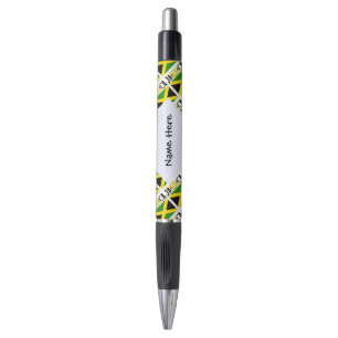 Stylo Jamaïque et drapeau jamaïcain personnalisés en mos
