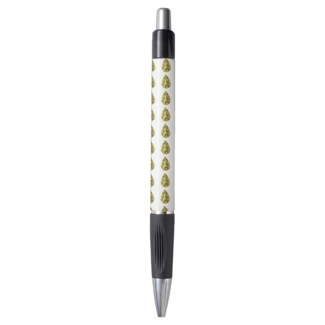 Stylo jaune cirtine (Devant (Vertical))