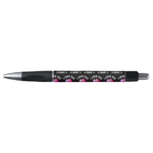 Stylo Je t'aime plus que des fentes roses et violettes