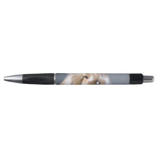 Stylo Joli lapin blanc et brun flamand (Devant)
