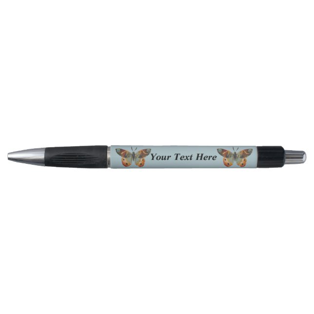 Stylo Joli papillon monarque couleurs d'automne (Devant)