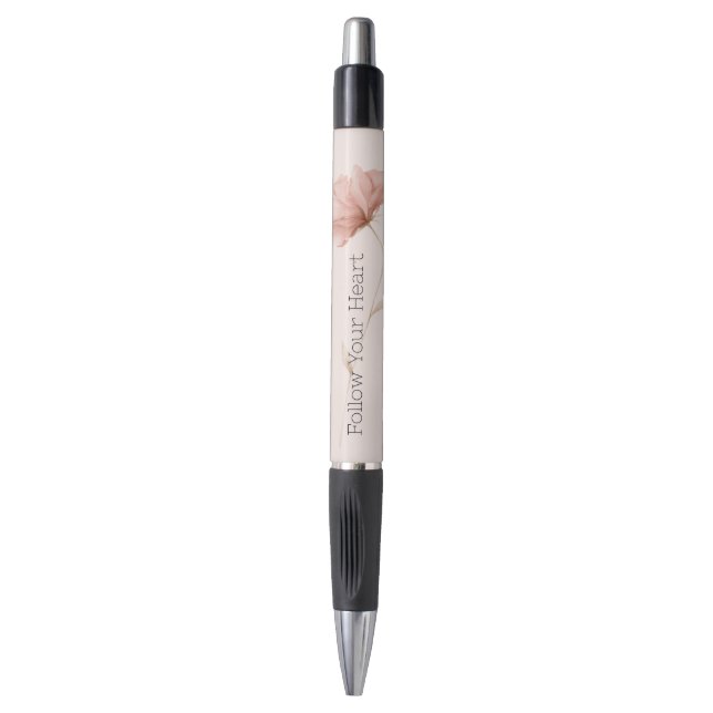 Stylo Jolie Fleur Rose (Devant (Vertical))