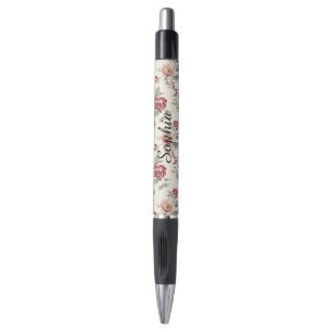 Stylo Jolie Florale Crème Rouge Chic