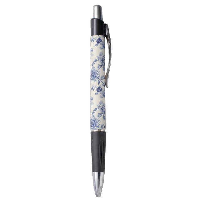 Stylo Jolies Fleurs Bleues   (Bas (Vertical))