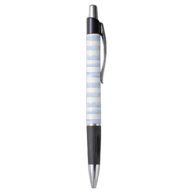 Stylo Jolies rayures à carreaux blancs bleus   (Bas (Vertical))