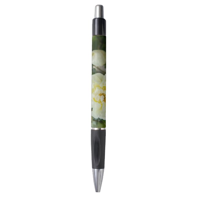 Stylo Jolies roses blanches pour positif  (Devant (Vertical))