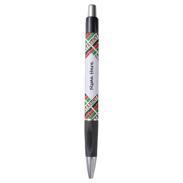 Stylo Kenya Drapeau Kenyan Personnalisé  (Devant (Vertical))