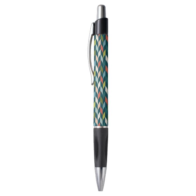 Stylo La moitié du siècle Teal moderne et motif de (Haut (Vertical))
