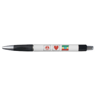 Stylo L'amour pour la paix et les Carrés éthiopiens