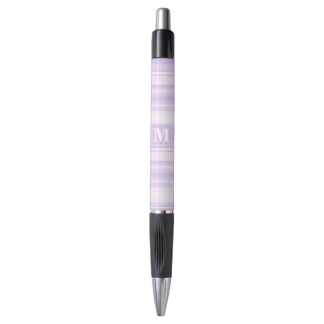 Stylo Landes lilas monogrammes (Devant (Vertical))