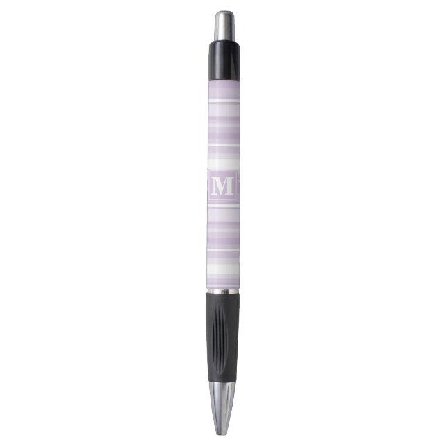 Stylo Landes violettes de chardon monogramme (Devant (Vertical))