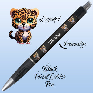 Stylo Leopard, mignon dessin unique de chats Whimsical