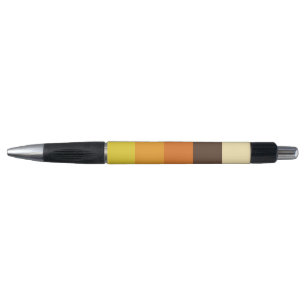 Stylo les années 70 Motif de couleurs triées rétro