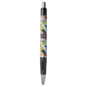 Stylo Les perroquets colorés d'aquarelle   ajoutent