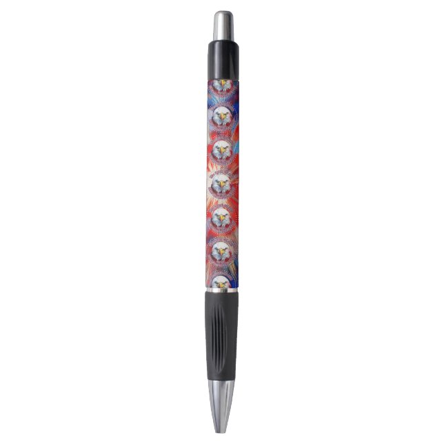 Stylo L'Esprit de 1776, 2026 L'aigle rouge de feu d'Amér (Devant (Vertical))