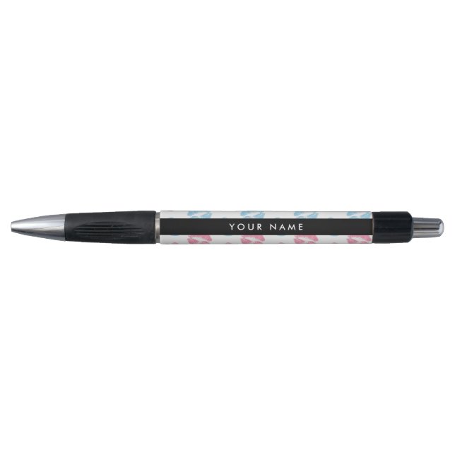 Stylo Lèvres Roses, Lèvres Bleues, Baiser, Votre Nom, Pe (Devant)