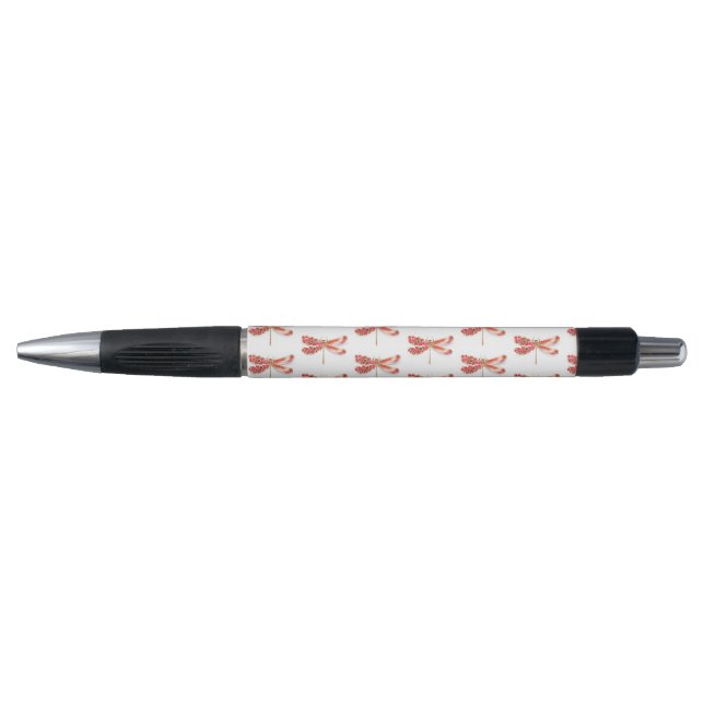 Stylo libellule de fleurs avec sakura de bijoux (Devant)