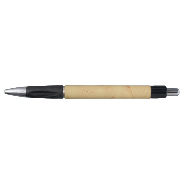 Stylo Lignes d'Or Fluide Art Abstrait de Fond Luxueux (Devant)