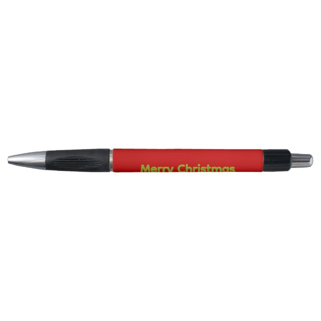 Stylo Liste de Noël rouge (Devant)