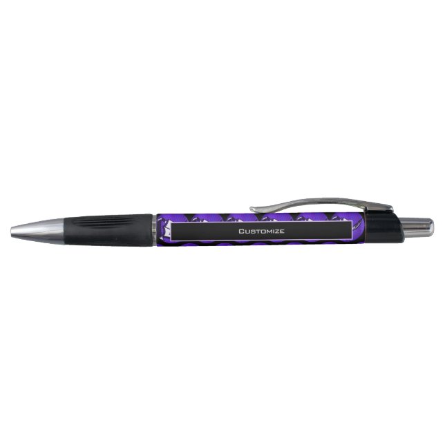 Stylo Livre Violet et plume promotionnel (Haut)