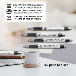 Stylo Logo 3 faces Business White Black Name Title