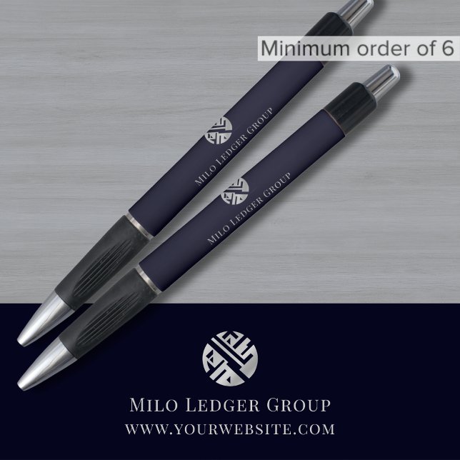 Stylo Logo de la société bleu marine (Créateur téléchargé)