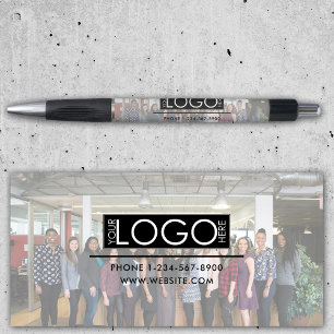 Stylo Logo de l'entreprise Photo Coordonnées professionn